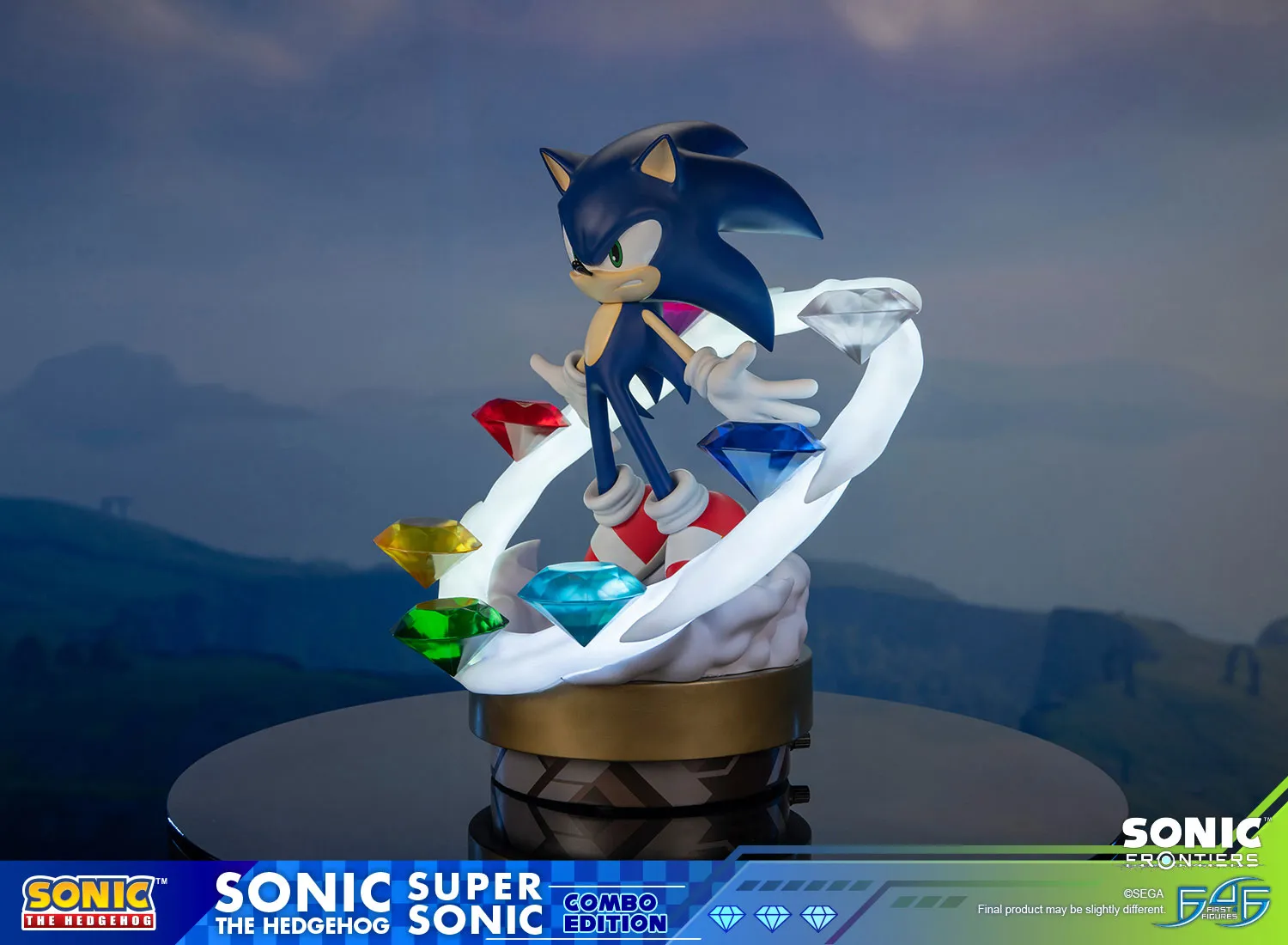 First 4 Figures Sonic Frontiers Sonic+Super Sonic set LED