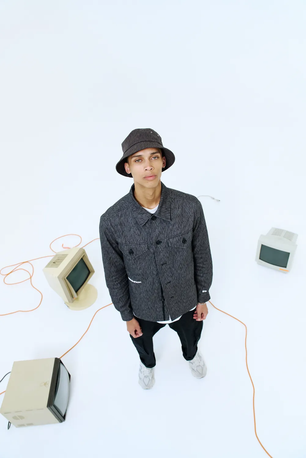 DreamHack Digital Frequency overshirt gri bumbac