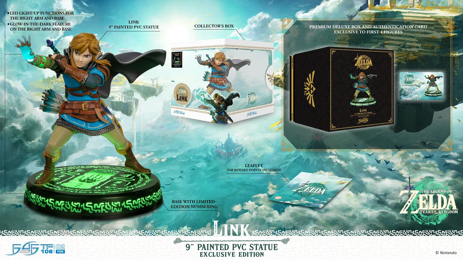 First 4 Figures Link Tears of the Kingdom statueta PVC LED