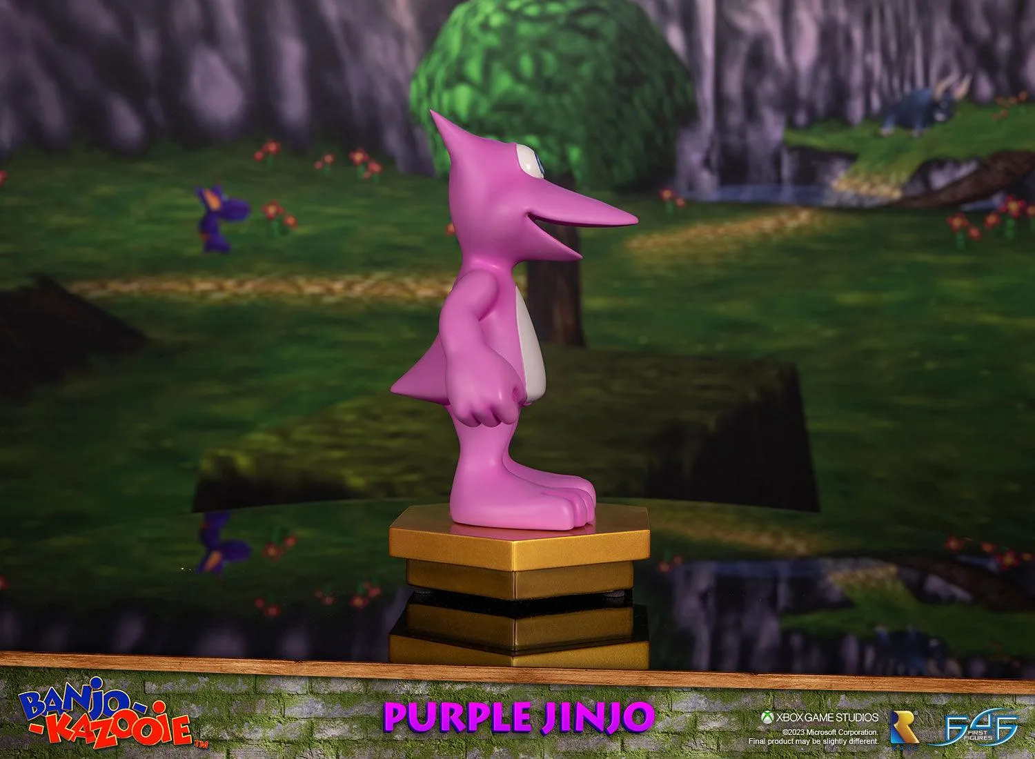 First 4 Figures Banjo-Kazooie Purple Jinjo statuetă mov 23,1 cm