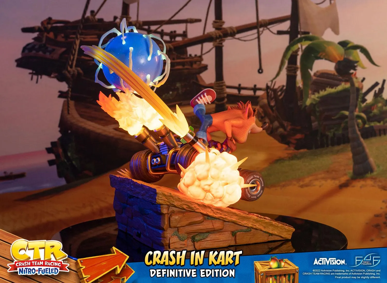 First 4 Figures Crash Kart statueta rasina Definitive Edition