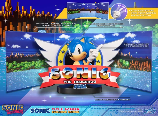 First 4 Figures Sonic Title Screen statueta Exclusive