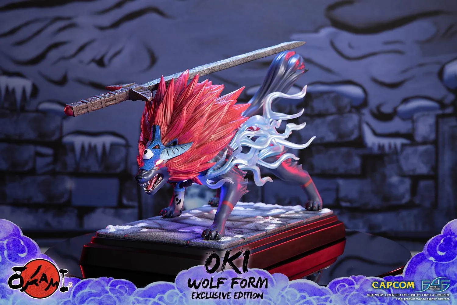 First 4 Figures Okami Oki statuetă Wolf Form Exclusive LED