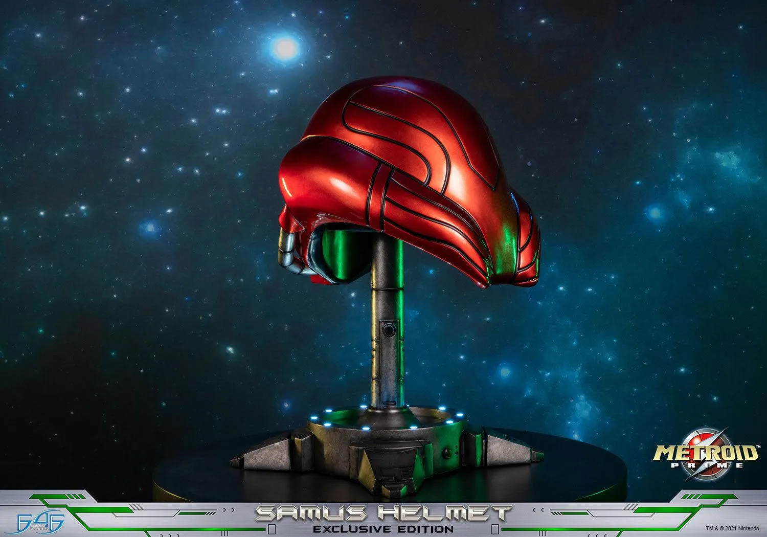 First 4 Figures Metroid Prime Samus Helmet replică cască Exclusive LED