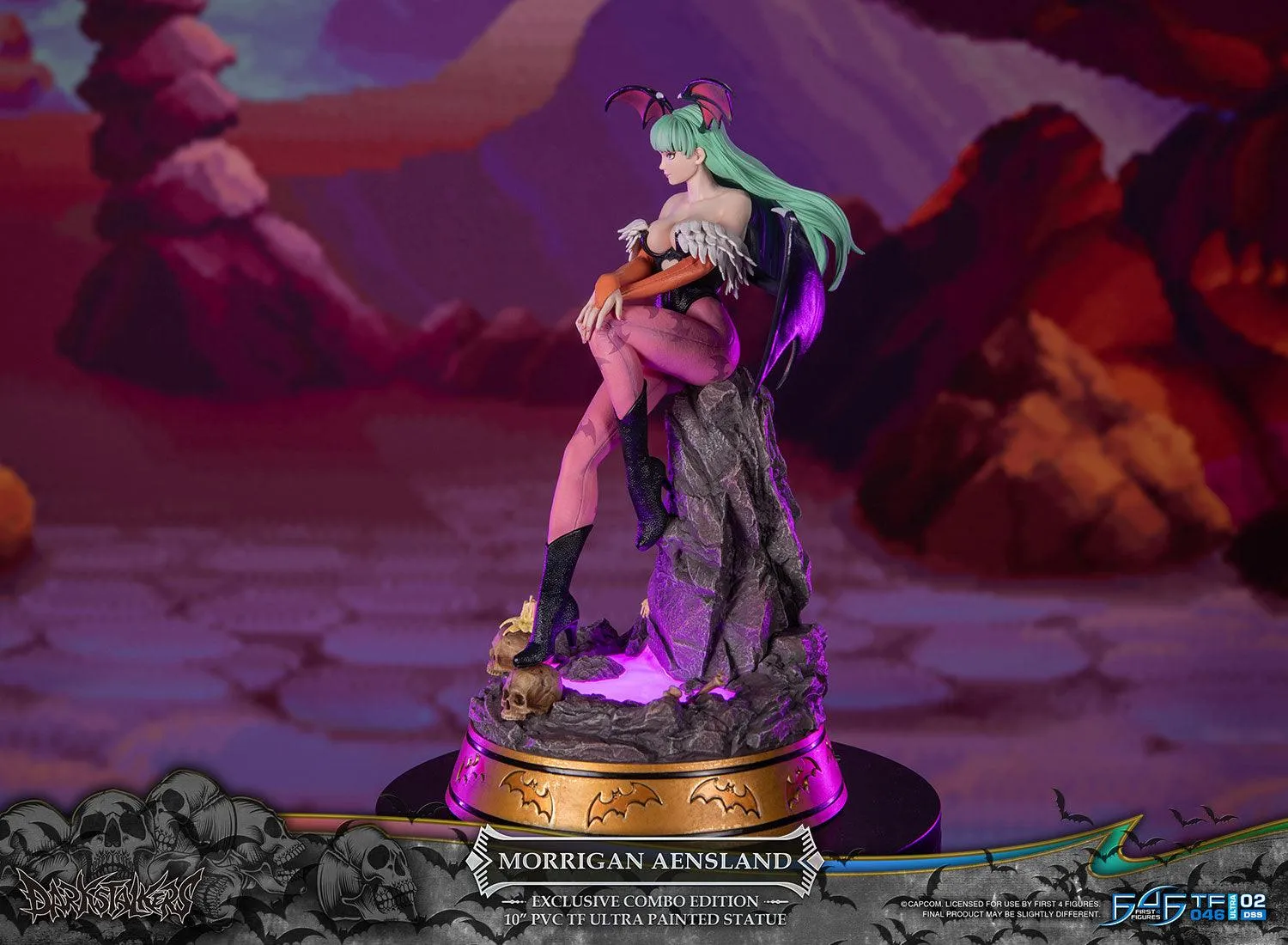 First 4 Figures Darkstalkers Morrigan statueta PVC Combo