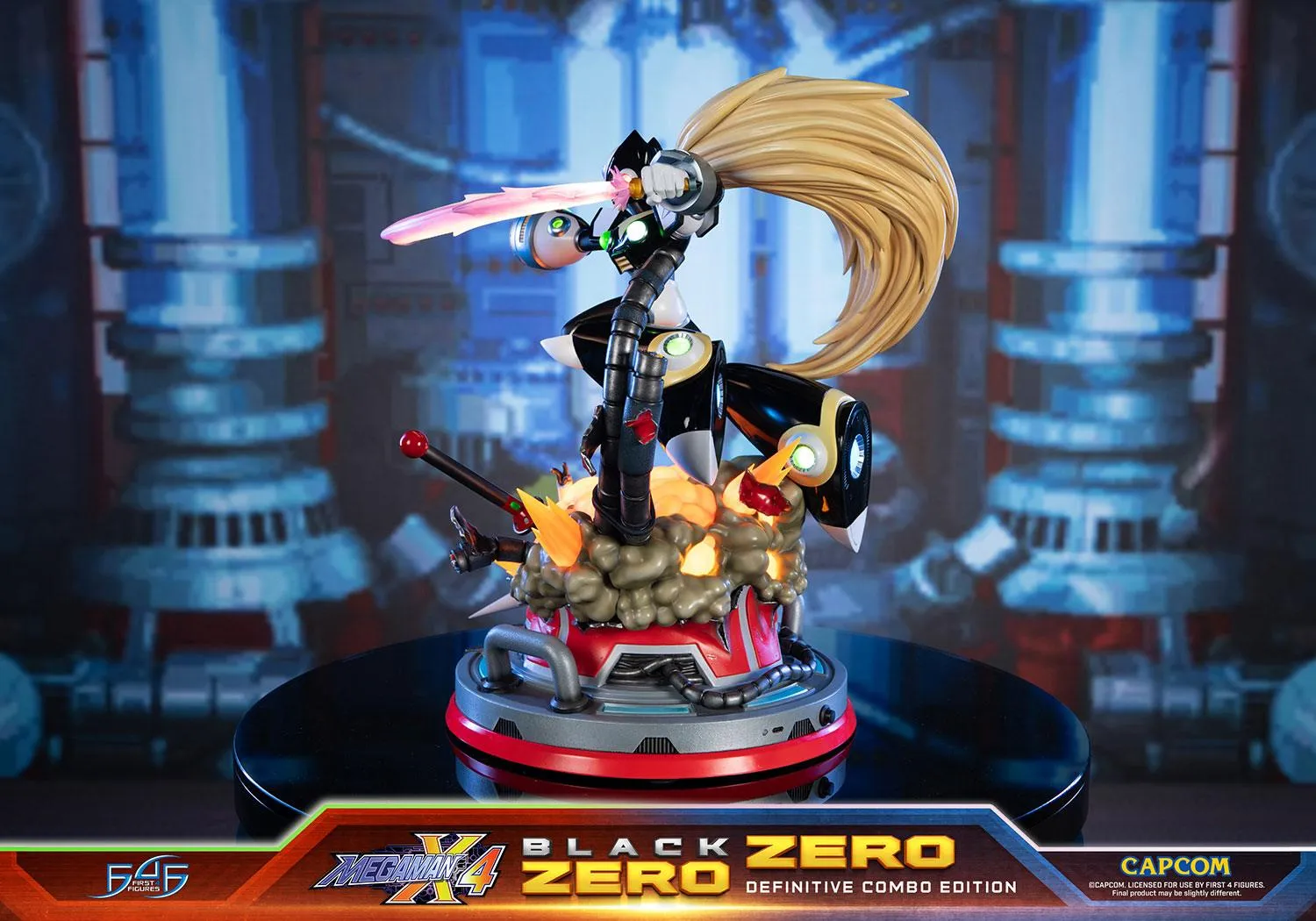 First 4 Figures Mega Man X Zero Combo statueta Definitive rasina LED