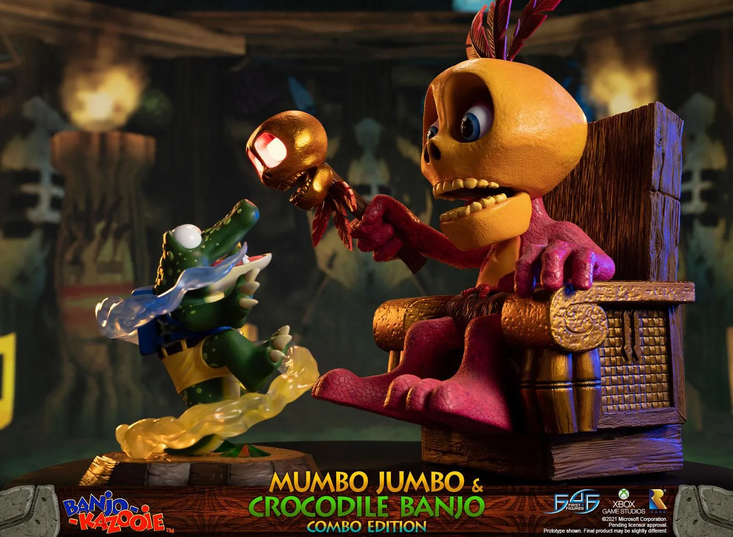 First 4 Figures Banjo-Kazooie Mumbo Jumbo statuetă Combo Edition
