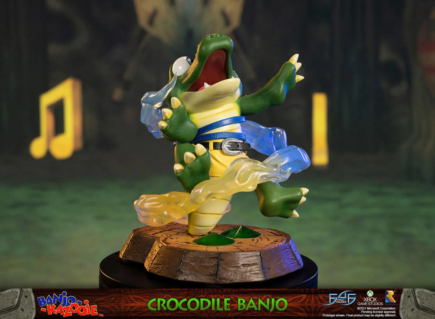 First 4 Figures Banjo-Kazooie Crocodile Banjo statueta rasina