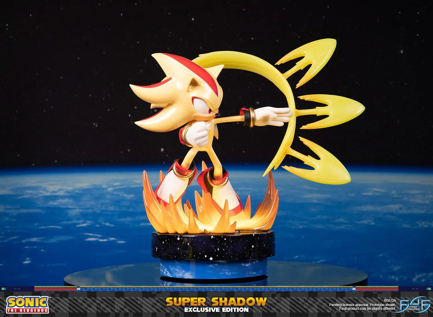First 4 Figures Sonic Super Shadow Exclusive statuetă LED