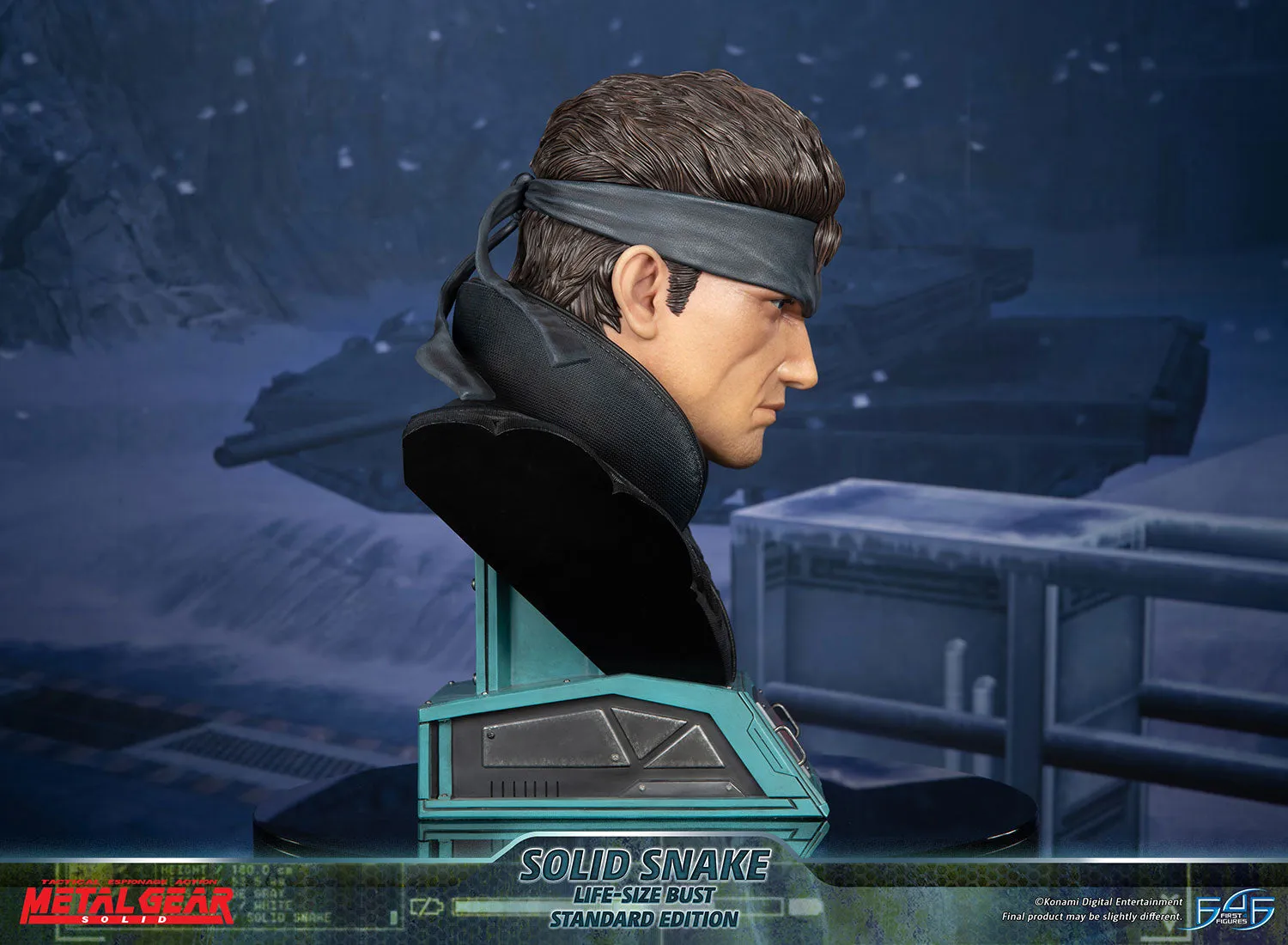 First 4 Figures Metal Gear Solid Snake bust rășină 56 cm