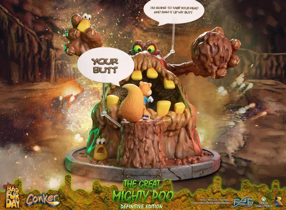 First 4 Figures Conker's Bad Fur Day The Great Mighty Poo statuetă Definitive