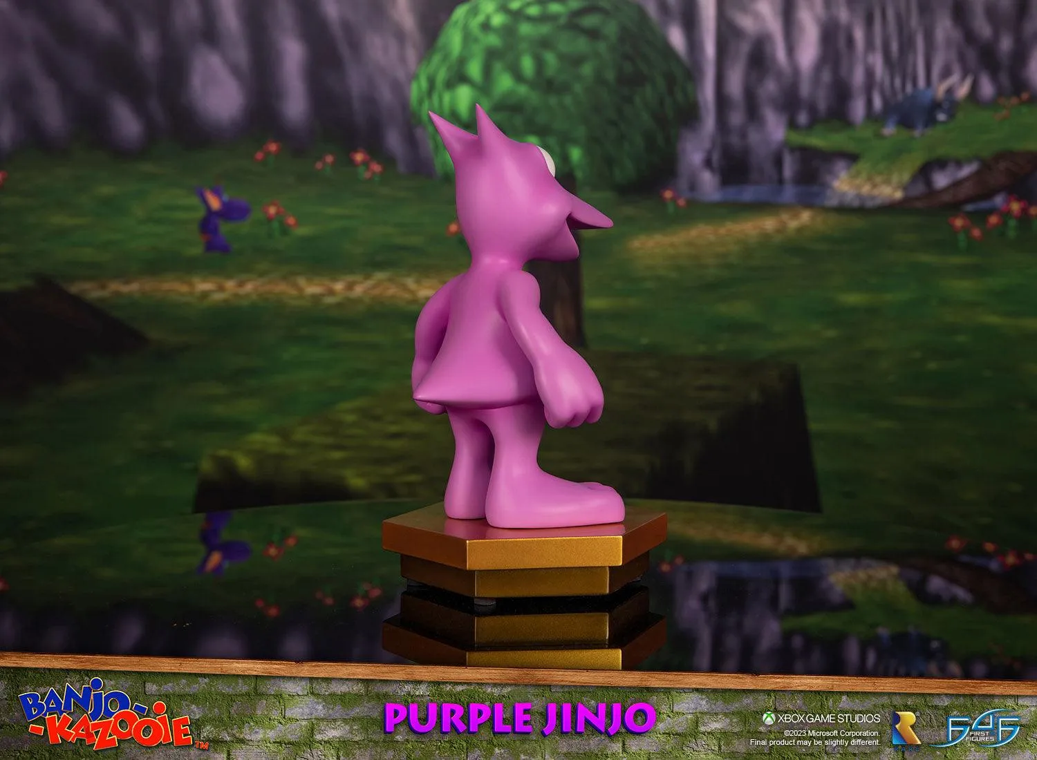 First 4 Figures Banjo-Kazooie Purple Jinjo statuetă mov 23,1 cm