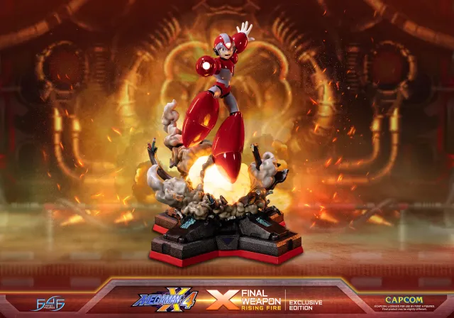First 4 Figures Mega Man X4 X Final Weapon statuetă Rising Fire LED