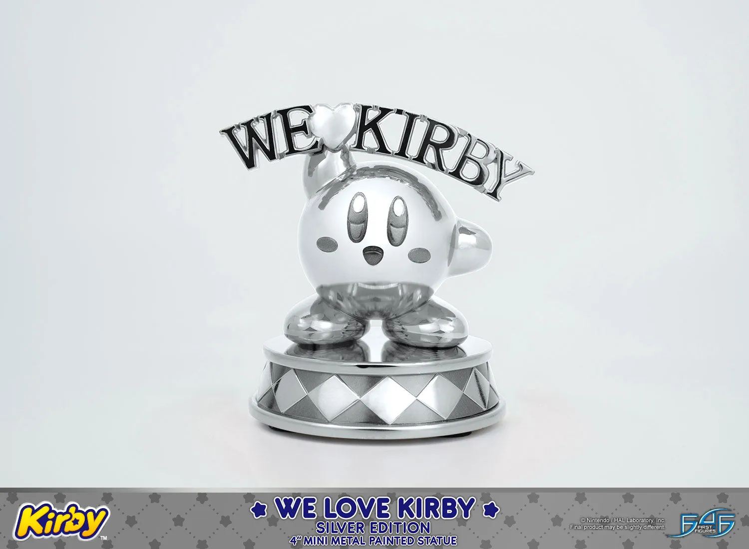 First 4 Figures Kirby We Love Kirby Silver statueta metal 10cm