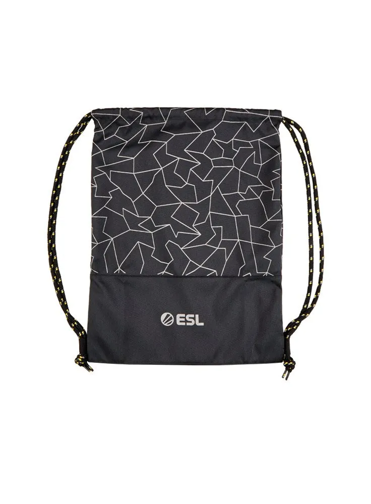 ESL Premium geantă sport neagră cu șnur