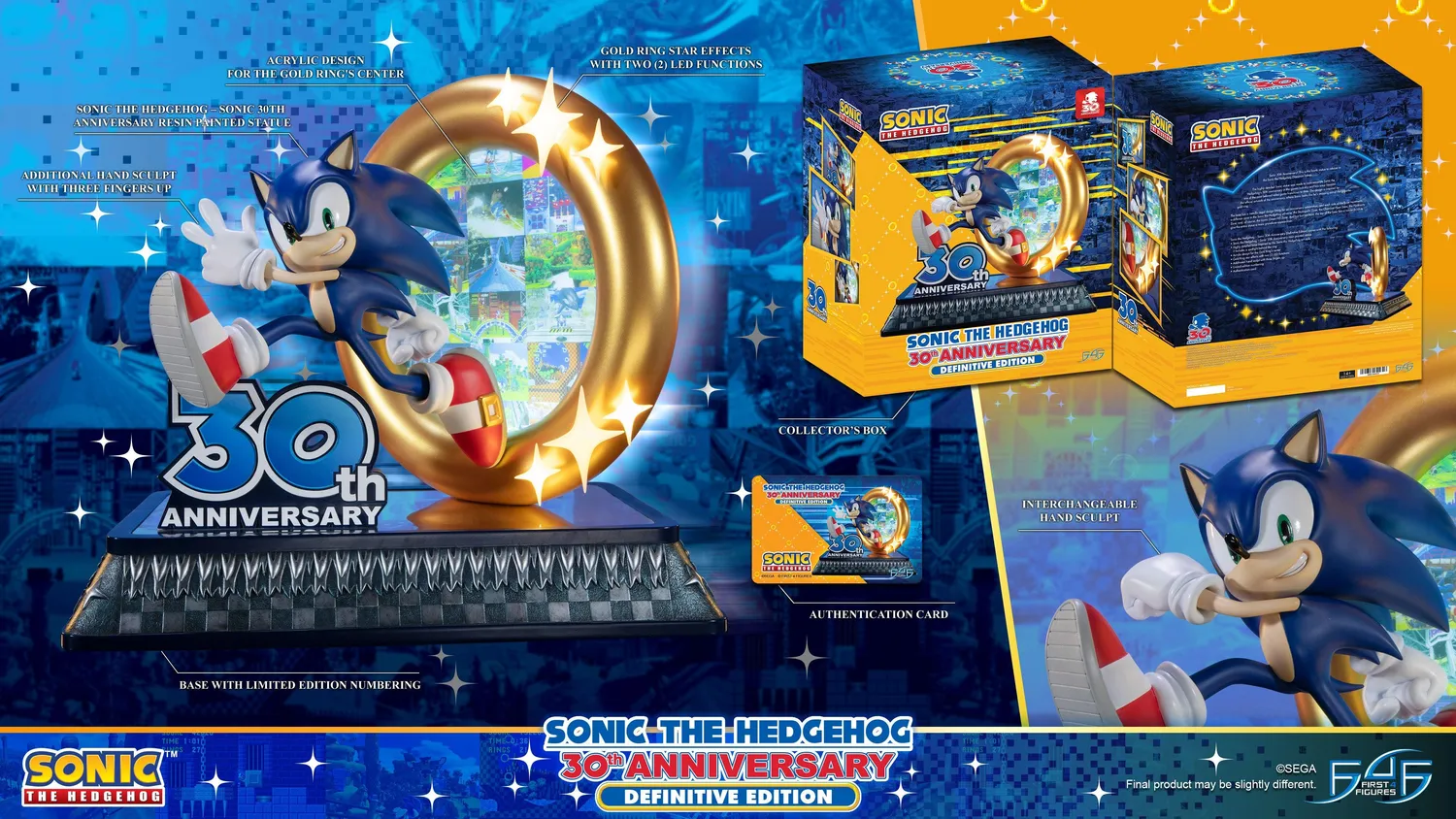 First 4 Figures Sonic 30th Anniversary diorama Definitive LED