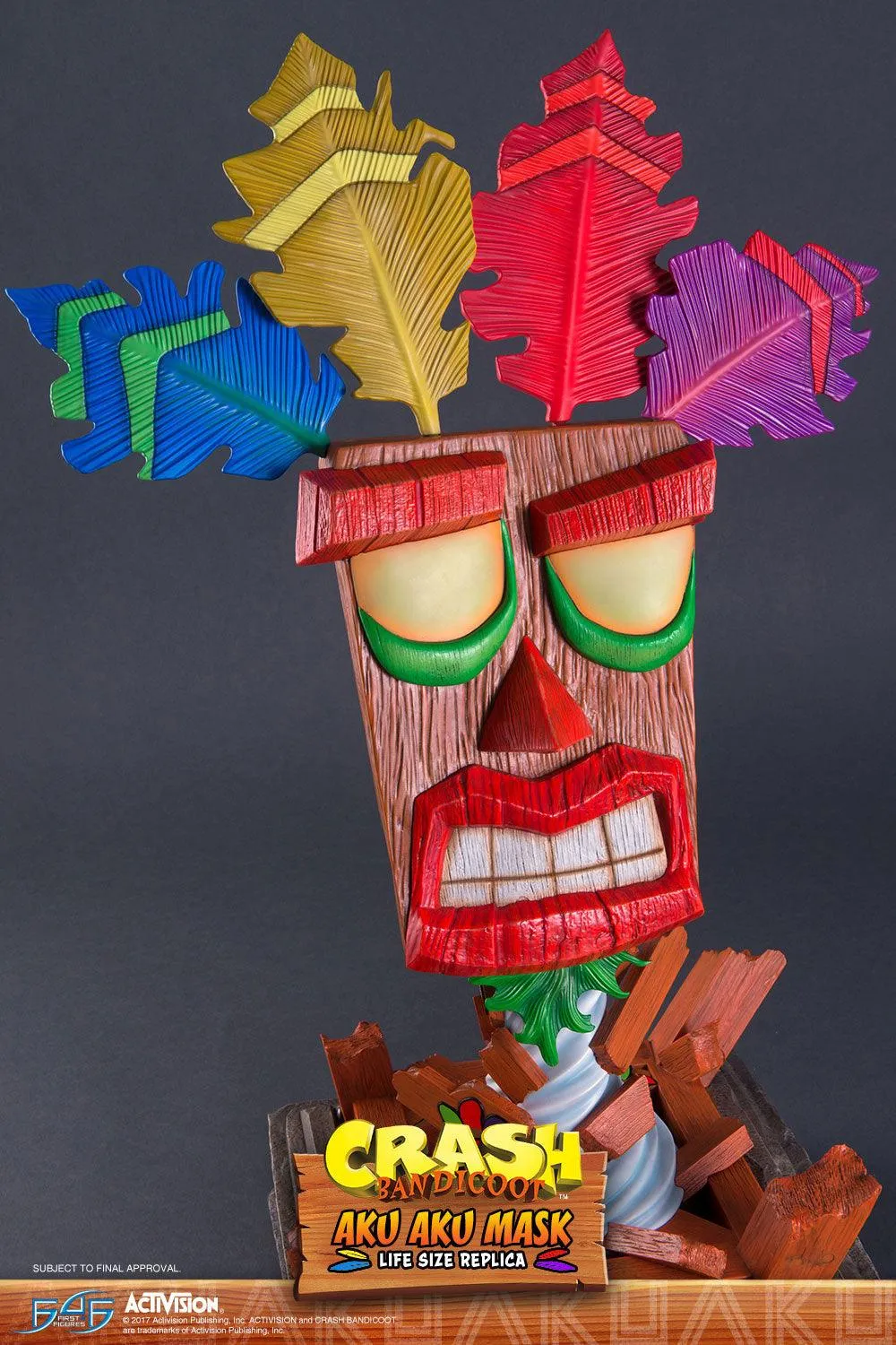 First 4 Figures Crash Aku Aku Mască mărime naturală 65 cm