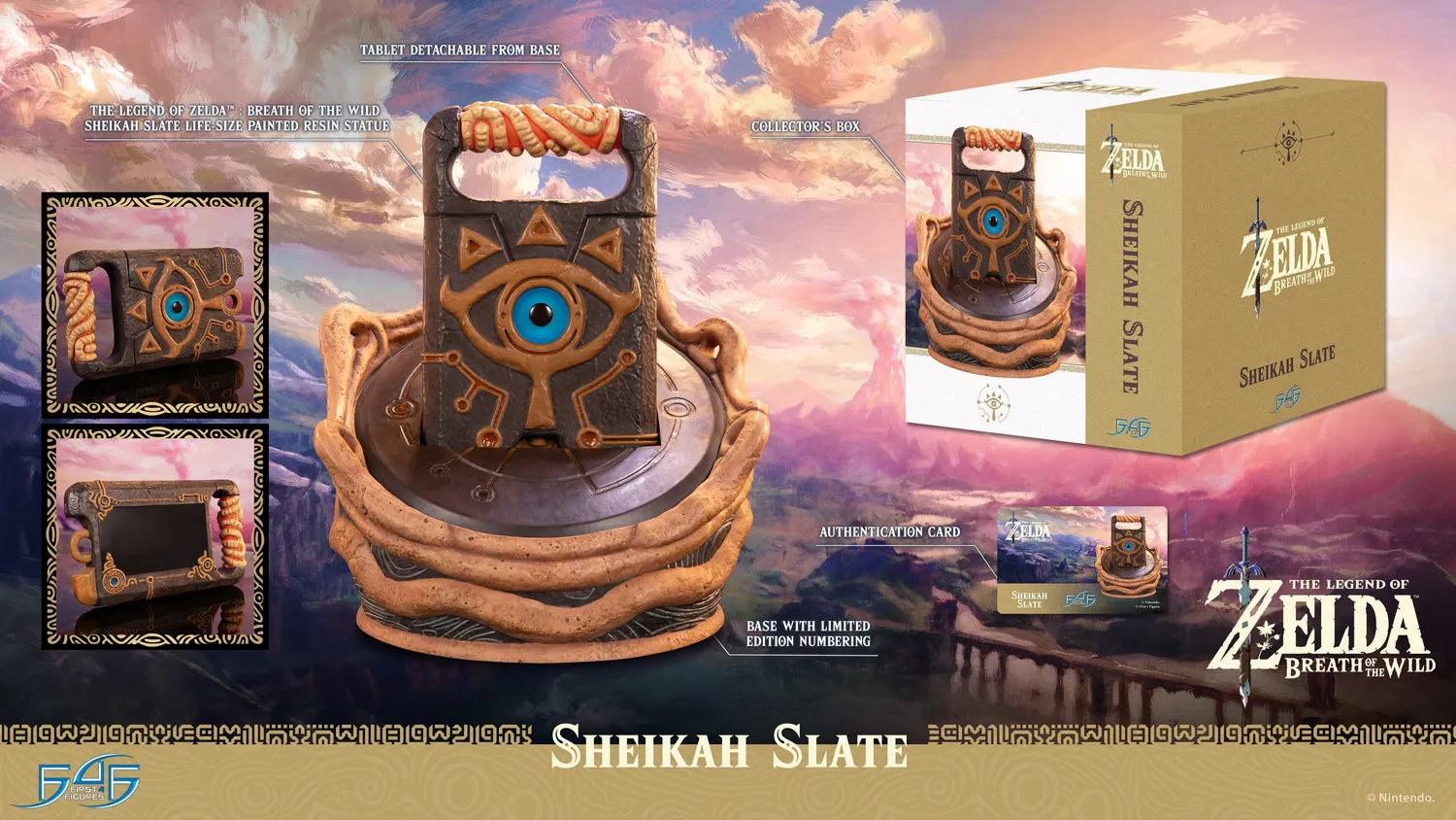 First 4 Figures Zelda Sheikah Slate replică scară 1:1 detașabilă