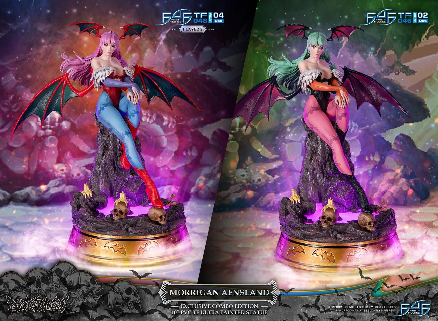 First 4 Figures Darkstalkers Morrigan statueta PVC Combo