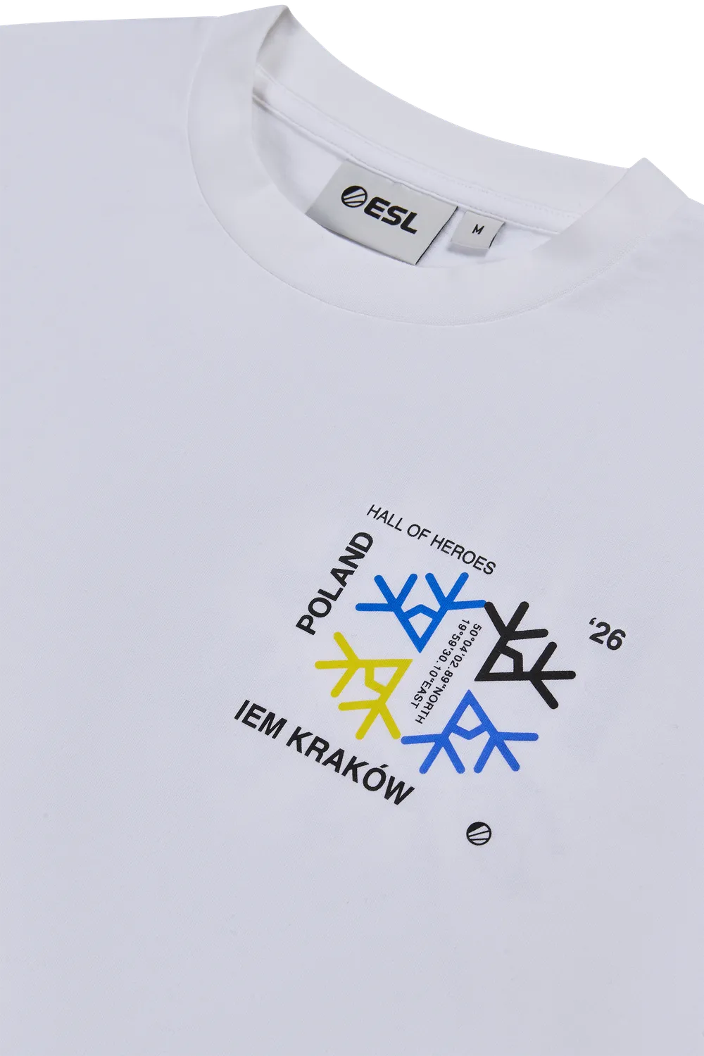 ESL Gaming IEM Krakow 2026 Ascent tricou alb bumbac