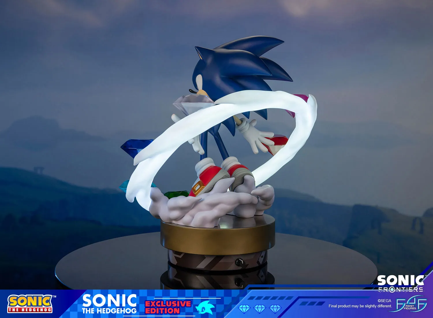 First 4 Figures Sonic Frontiers Sonic statuetă rășină exclusivă LED