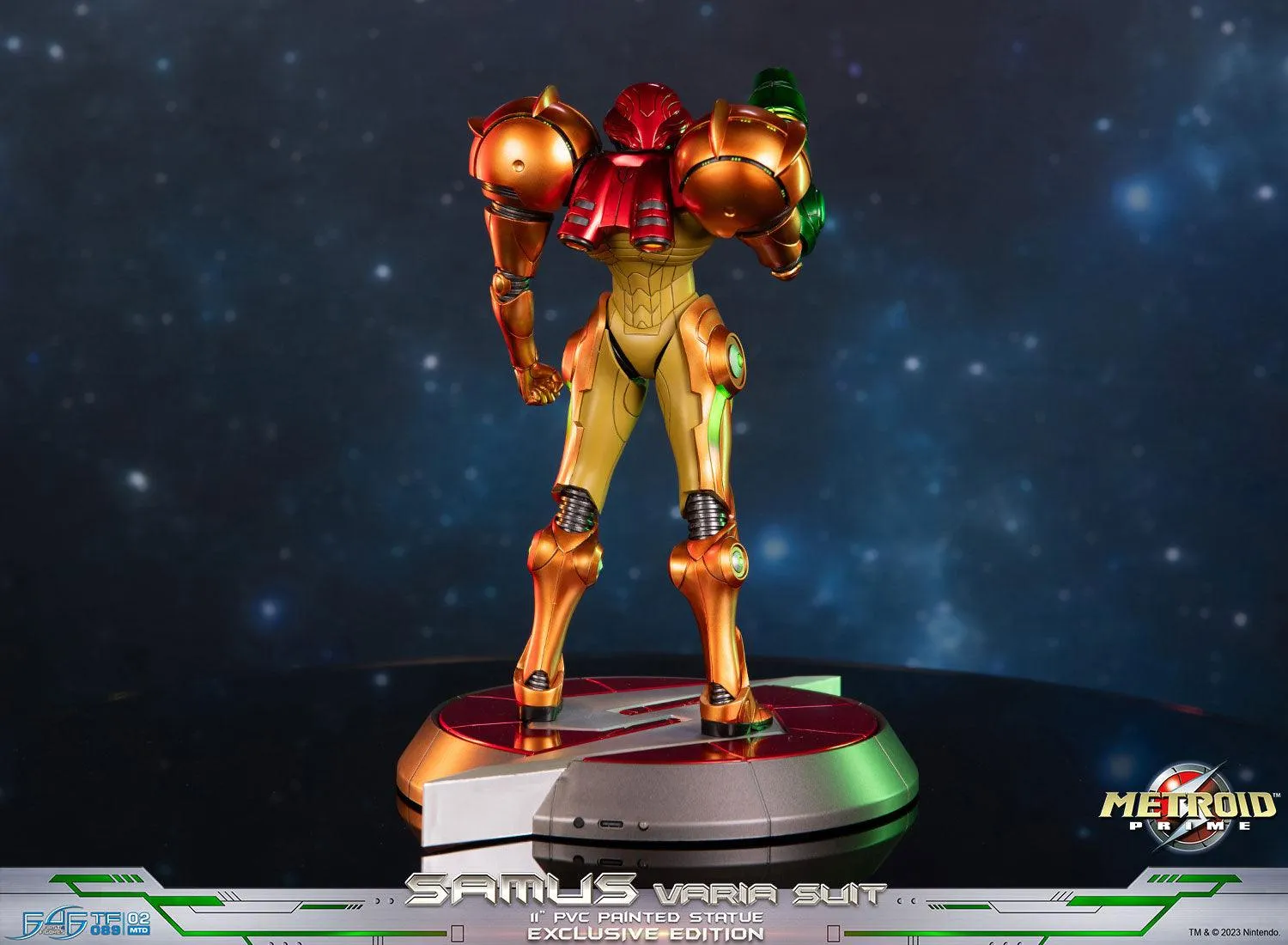 First 4 Figures Metroid Samus Varia Suit statuetă PVC Exclusive LED