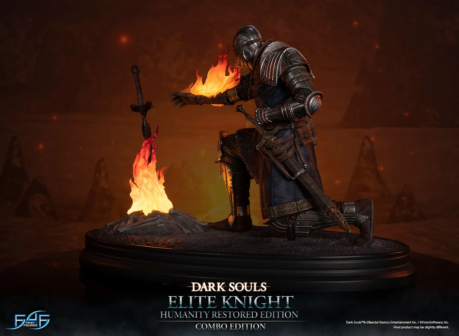 First 4 Figures Dark Souls Elite Knight statuetă Combo Edition LED