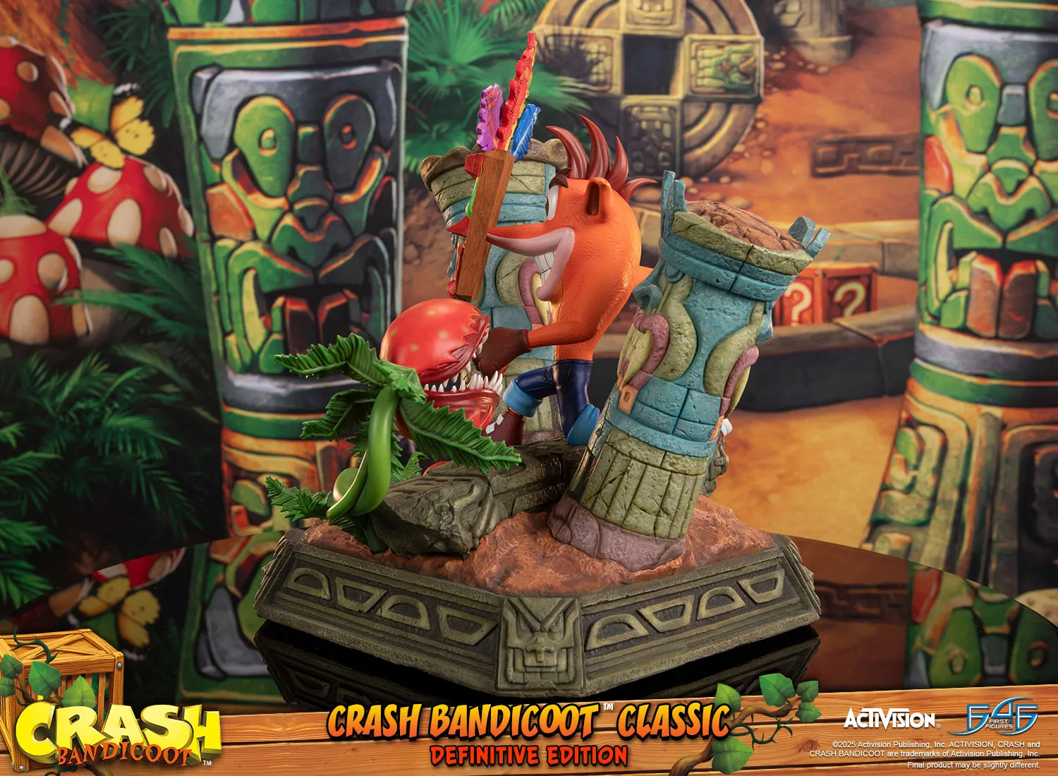 First 4 Figures Crash Bandicoot Classic statueta Definitive