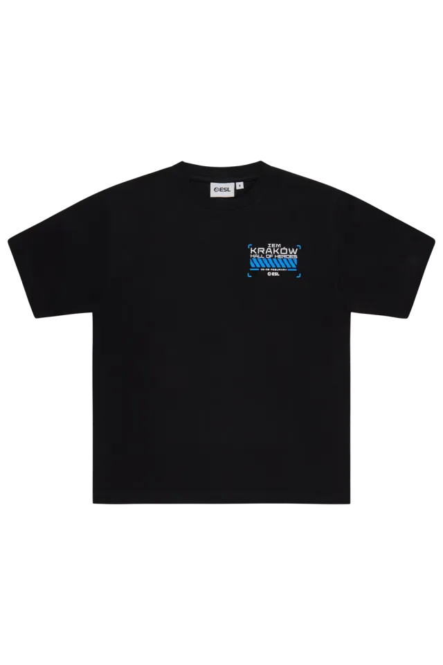ESL IEM Krakow 2026 Agent tricou negru bumbac greu