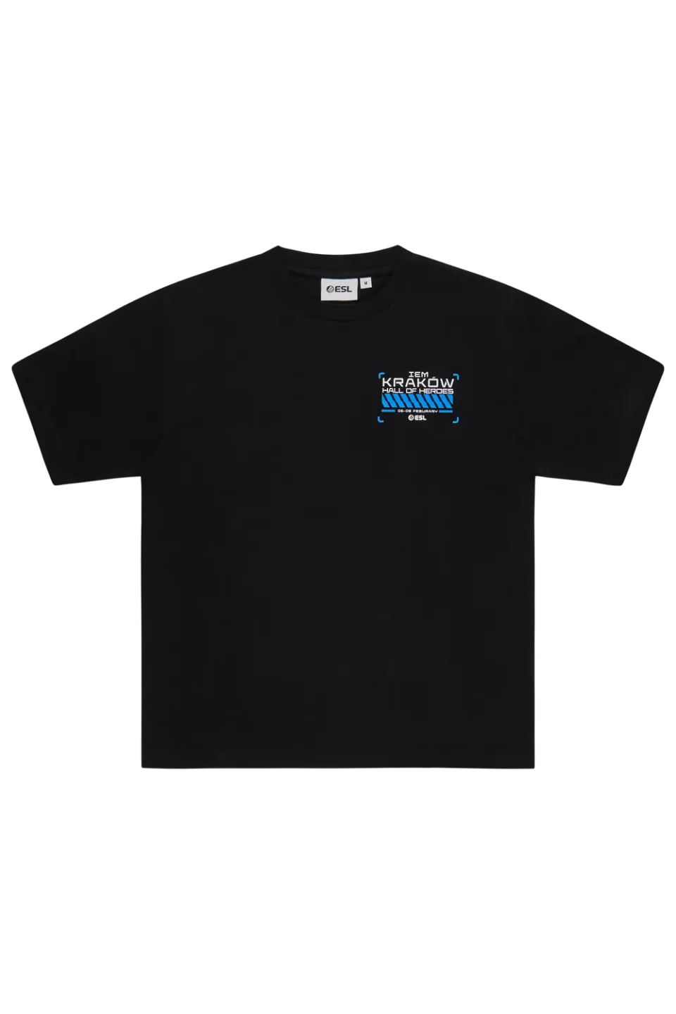 ESL IEM Krakow 2026 Agent tricou negru bumbac greu