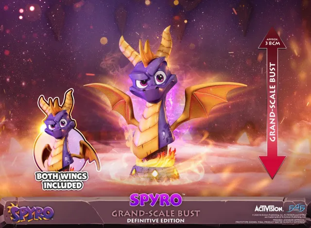 First 4 Figures Spyro Grand-Scale Bust statueta Definitive cu LED