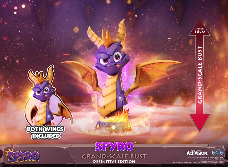 First 4 Figures Spyro Grand-Scale Bust statueta Definitive cu LED