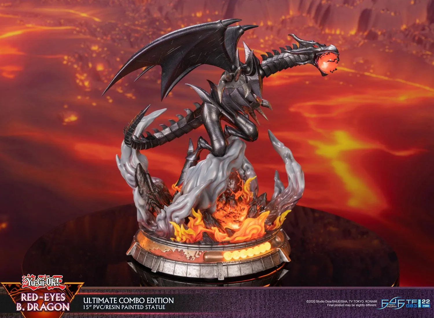 First 4 Figures Yu-Gi-Oh! Red-Eyes B. Dragon statuetă Ultimate Combo 2 buc