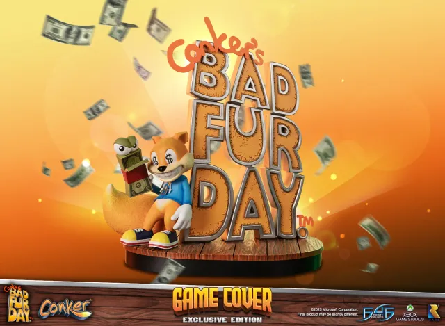 First 4 Figures Conker Game Cover statueta rasina Exclusive