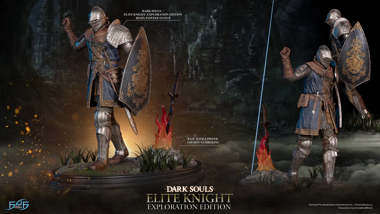 First 4 Figures Dark Souls Elite Knight statuetă Exploration Edition rășină