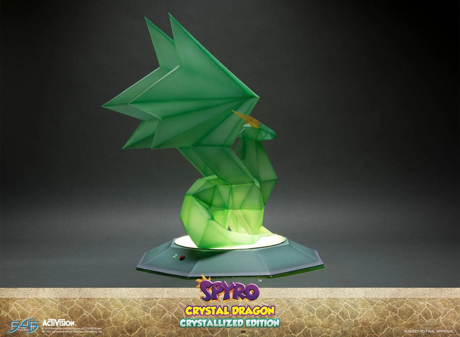 First 4 Figures Spyro Crystal Dragon statueta Crystallized