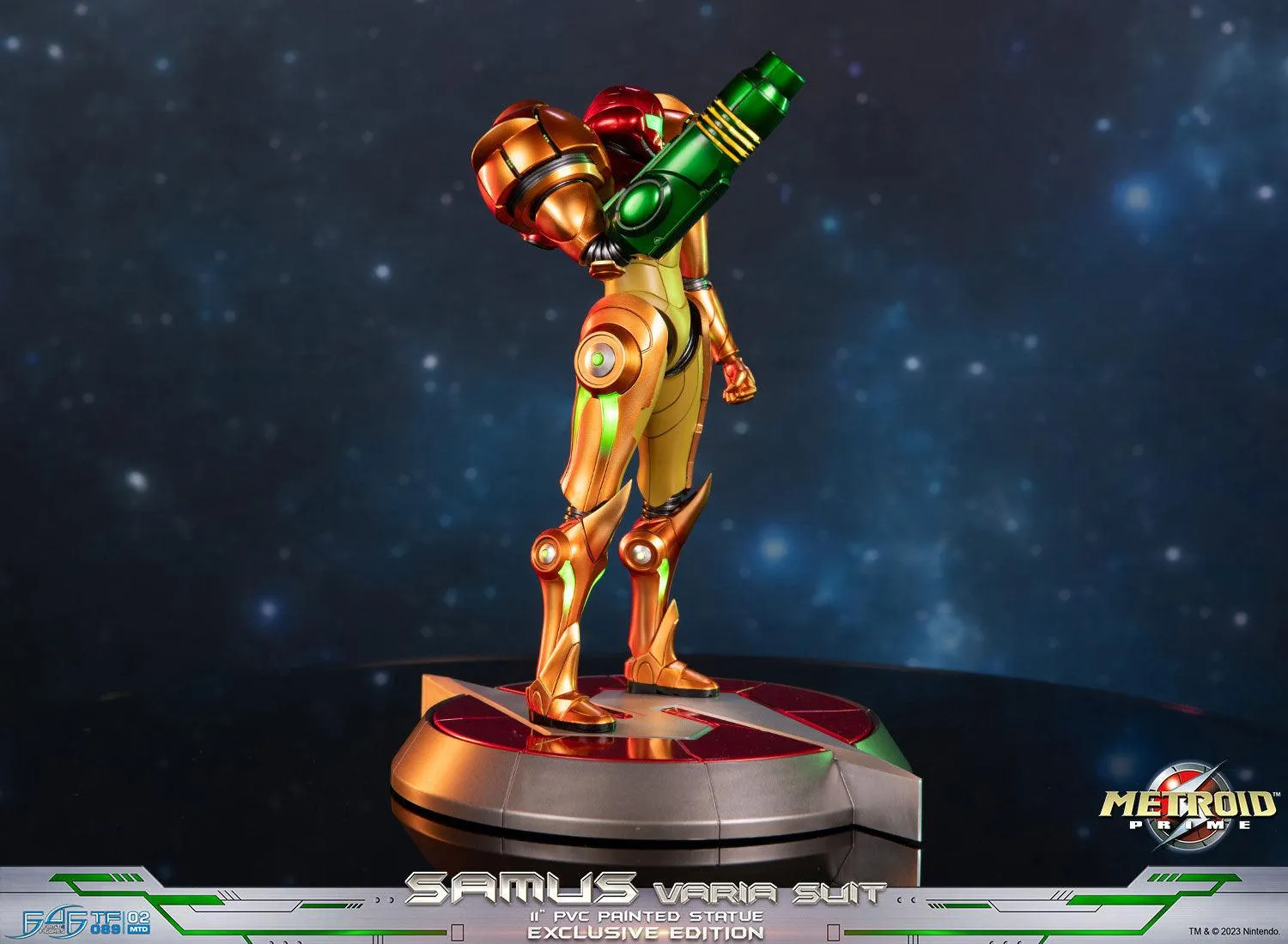 First 4 Figures Metroid Samus Varia Suit statuetă PVC Exclusive LED