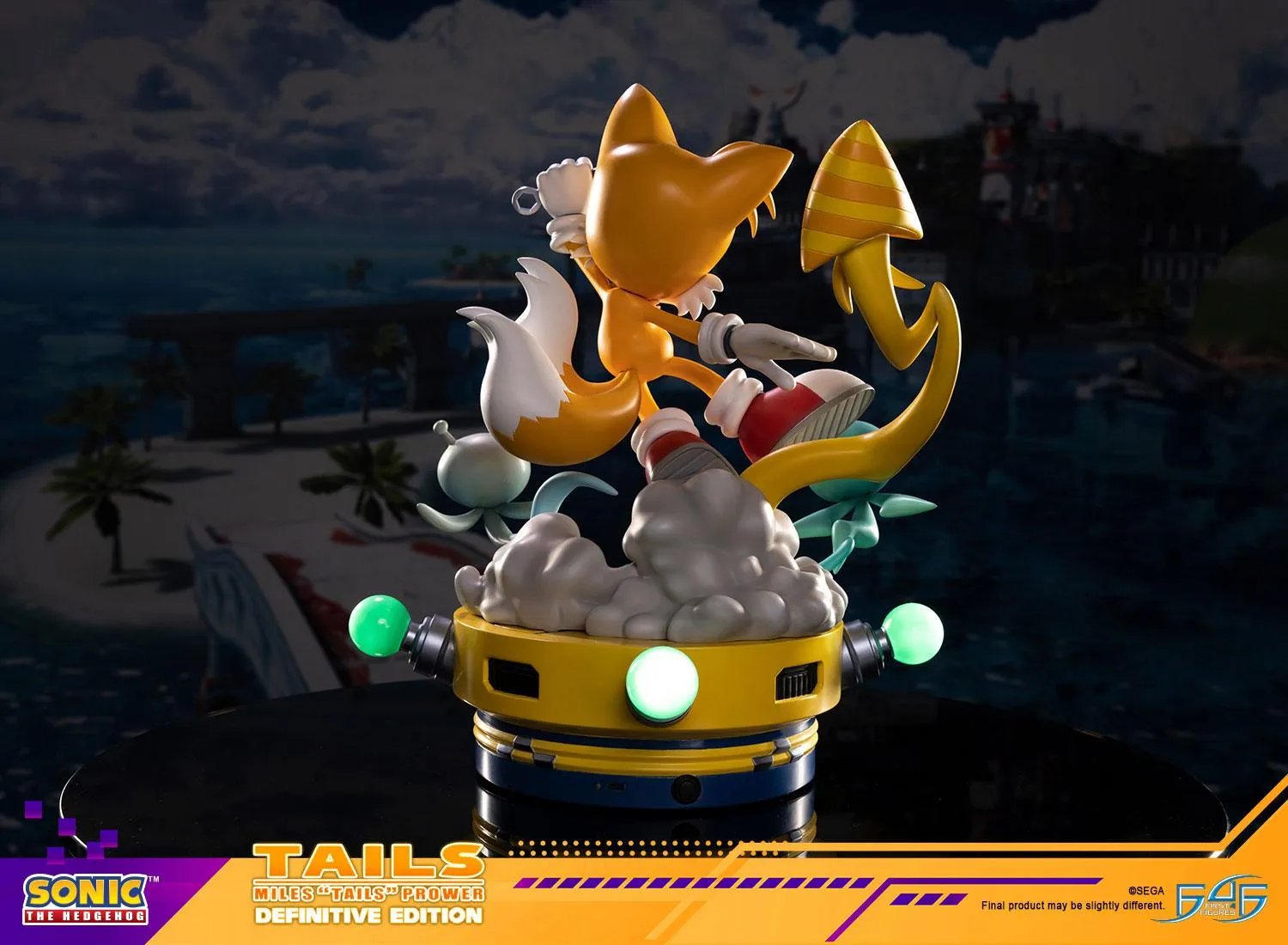 First 4 Figures Sonic Tails Definitive Edition statuetă rășină LED