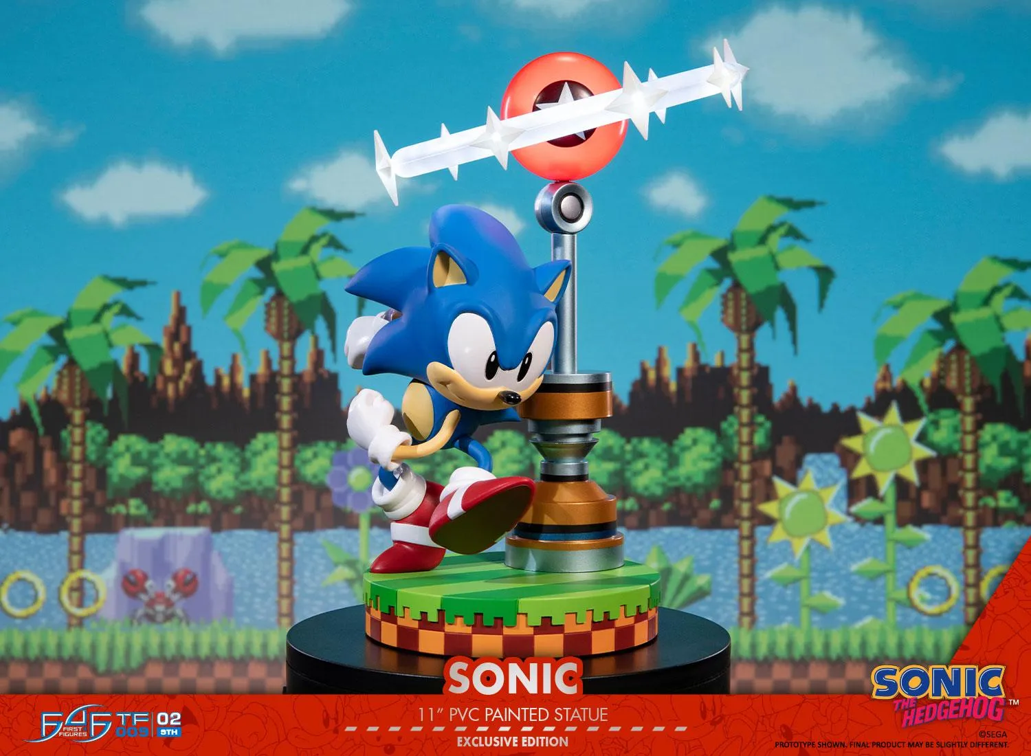 First 4 Figures Sonic Sonic statuetă PVC Exclusive LED 28 cm