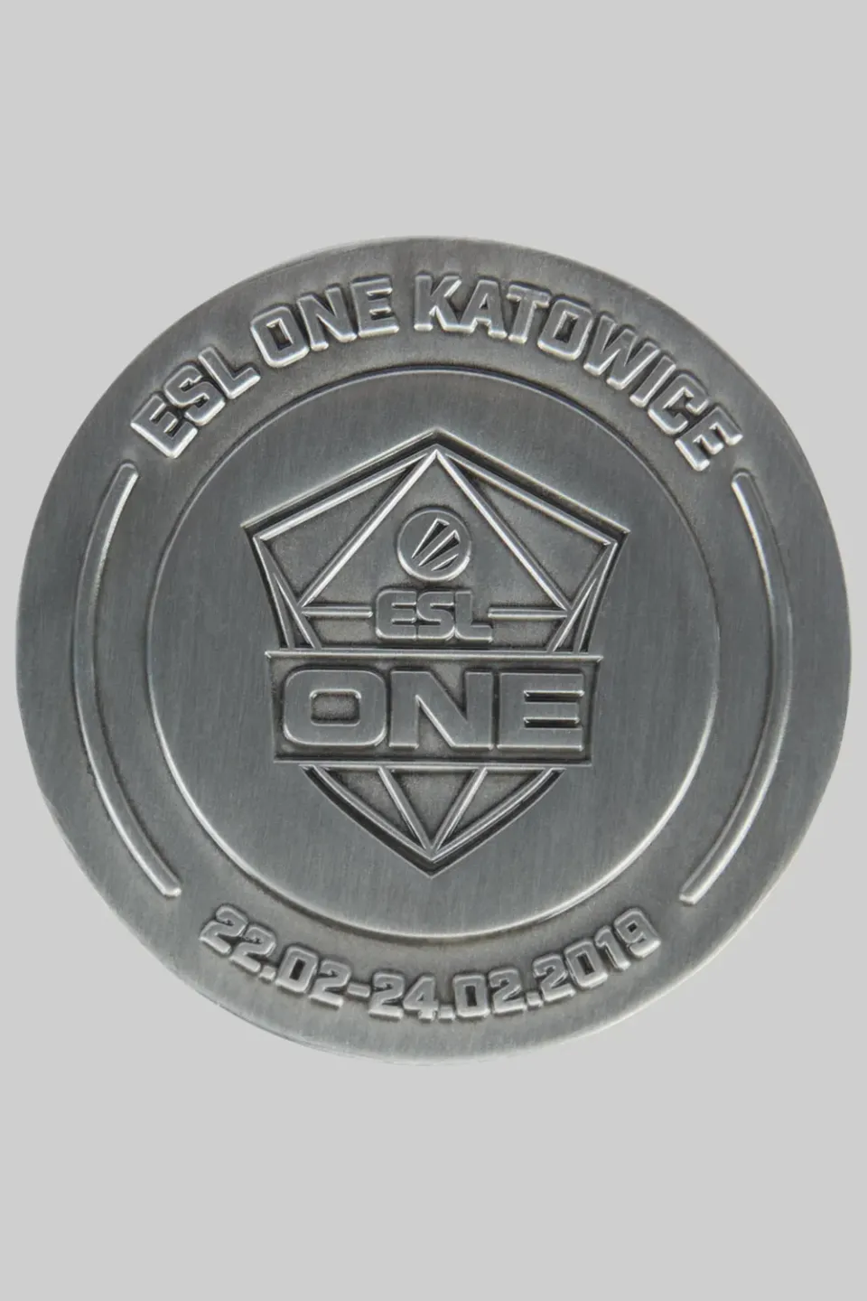 ESL One moneda Katowice 2019 argintie colectie