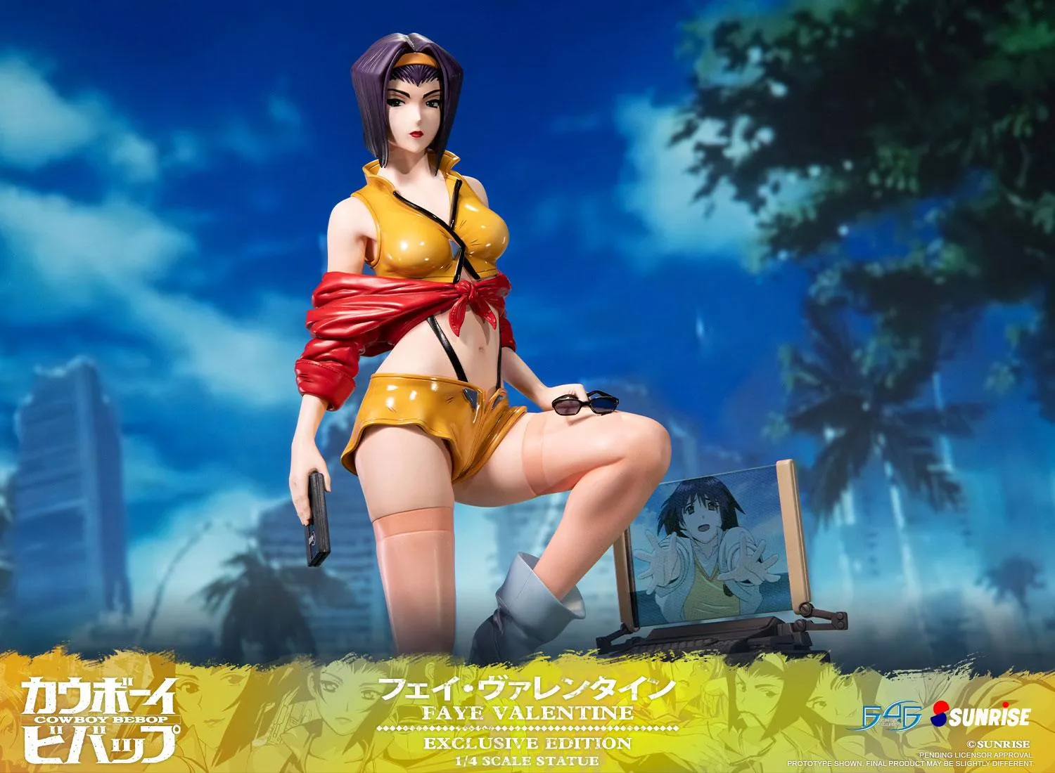 First 4 Figures Cowboy Bebop Faye Valentine statueta 1/4 caseta