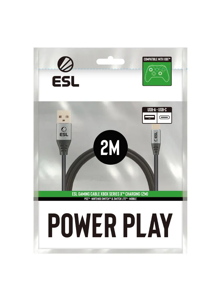 ESL Cable Charging Xbox cablu USB-C 4m negru controller