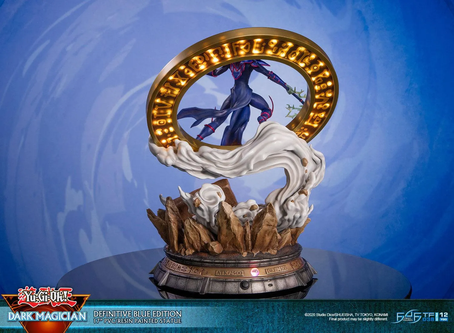 First 4 Figures Yu-Gi-Oh Dark Magician statueta Definitive Blue