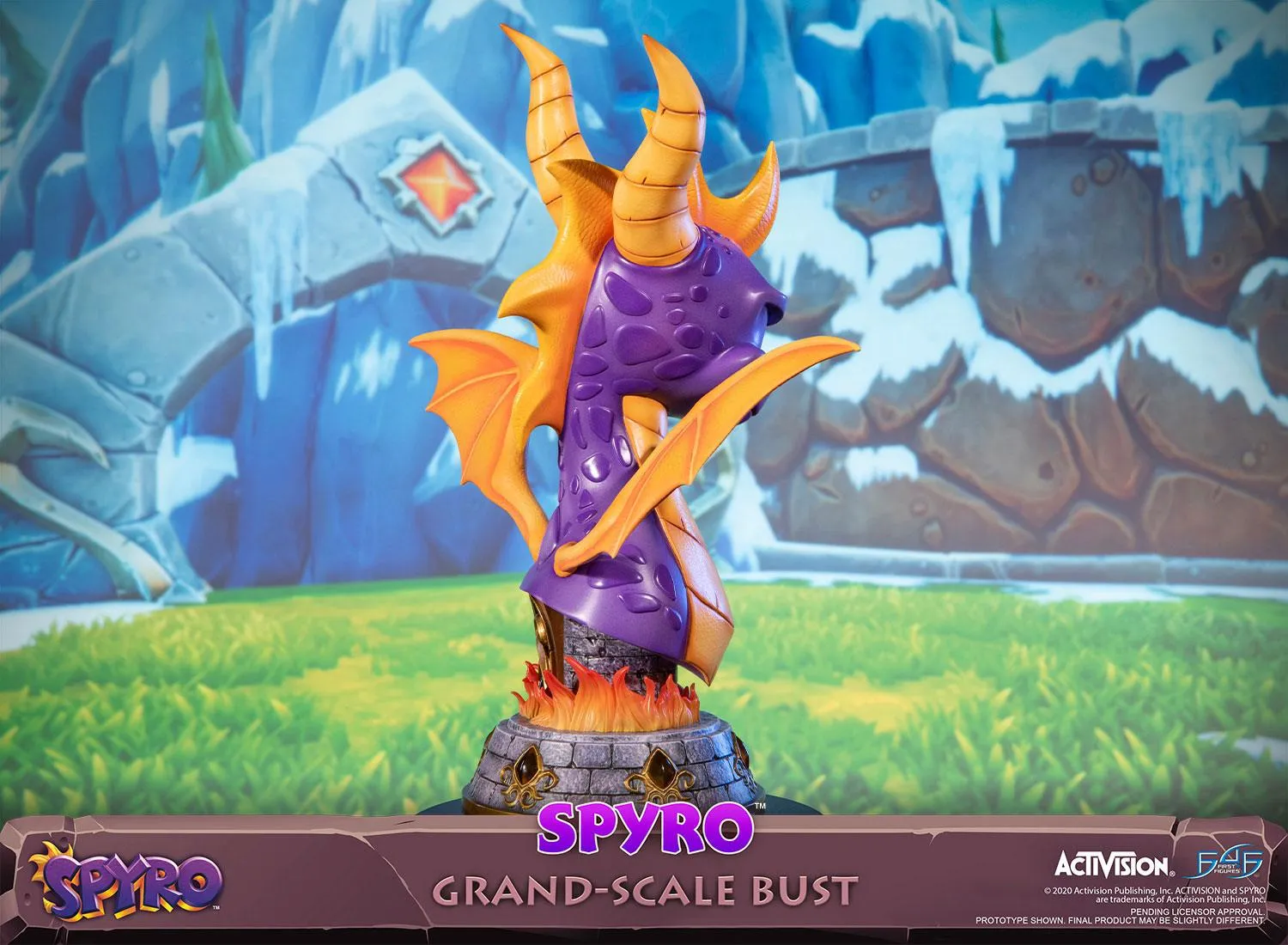 First 4 Figures Spyro bust Grand-Scale Standard cu flacari