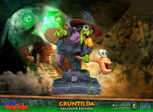 First 4 Figures Banjo-Kazooie Gruntilda statueta Exclusive LED