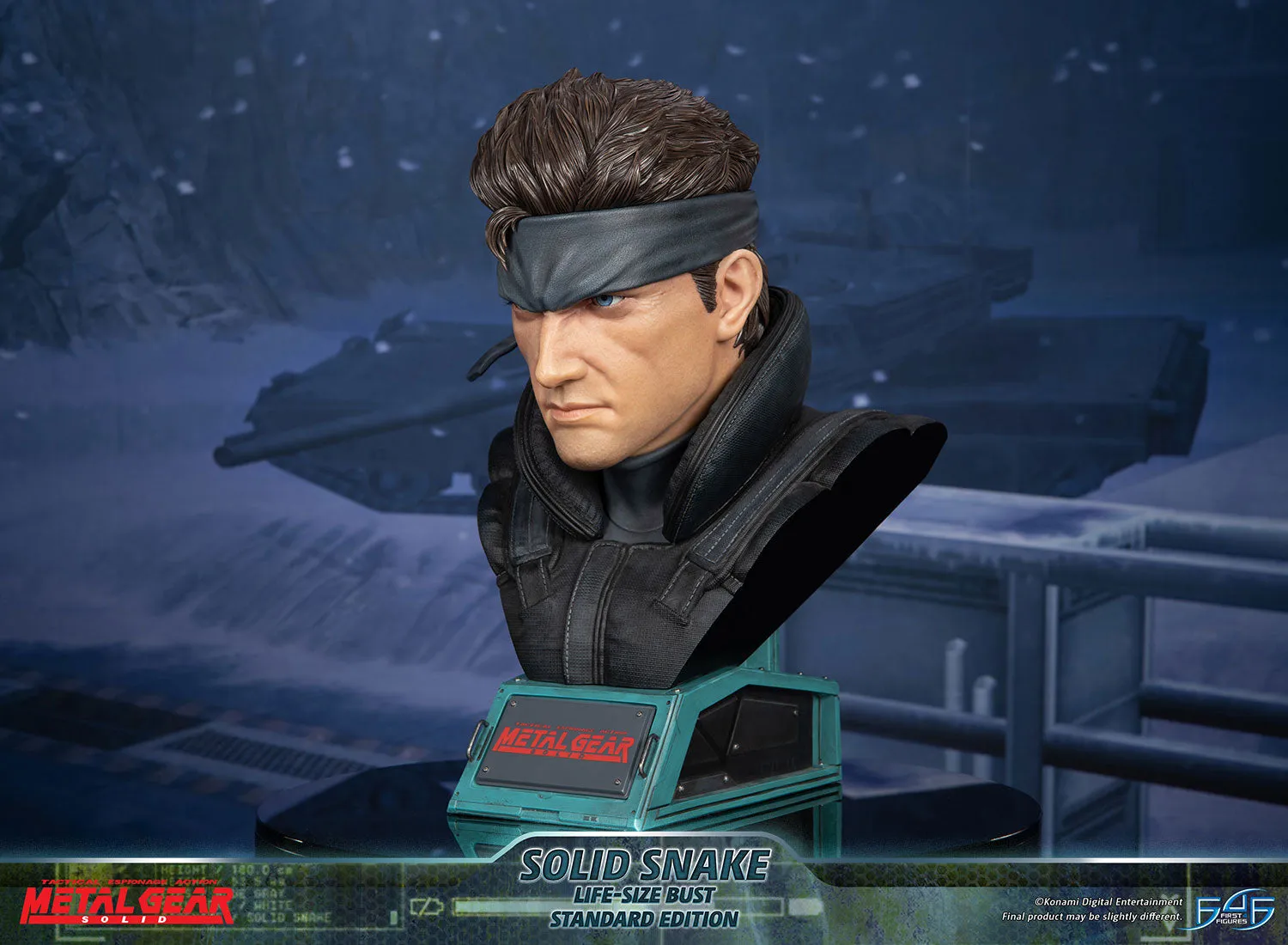 First 4 Figures Metal Gear Solid Snake bust rășină 56 cm