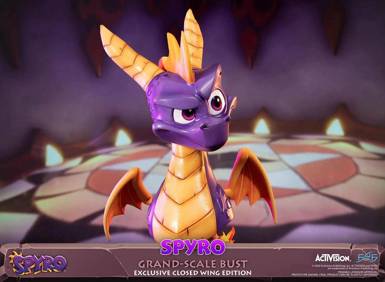 First 4 Figures Spyro Grand-Scale Bust statuetă Closed Wing Edition