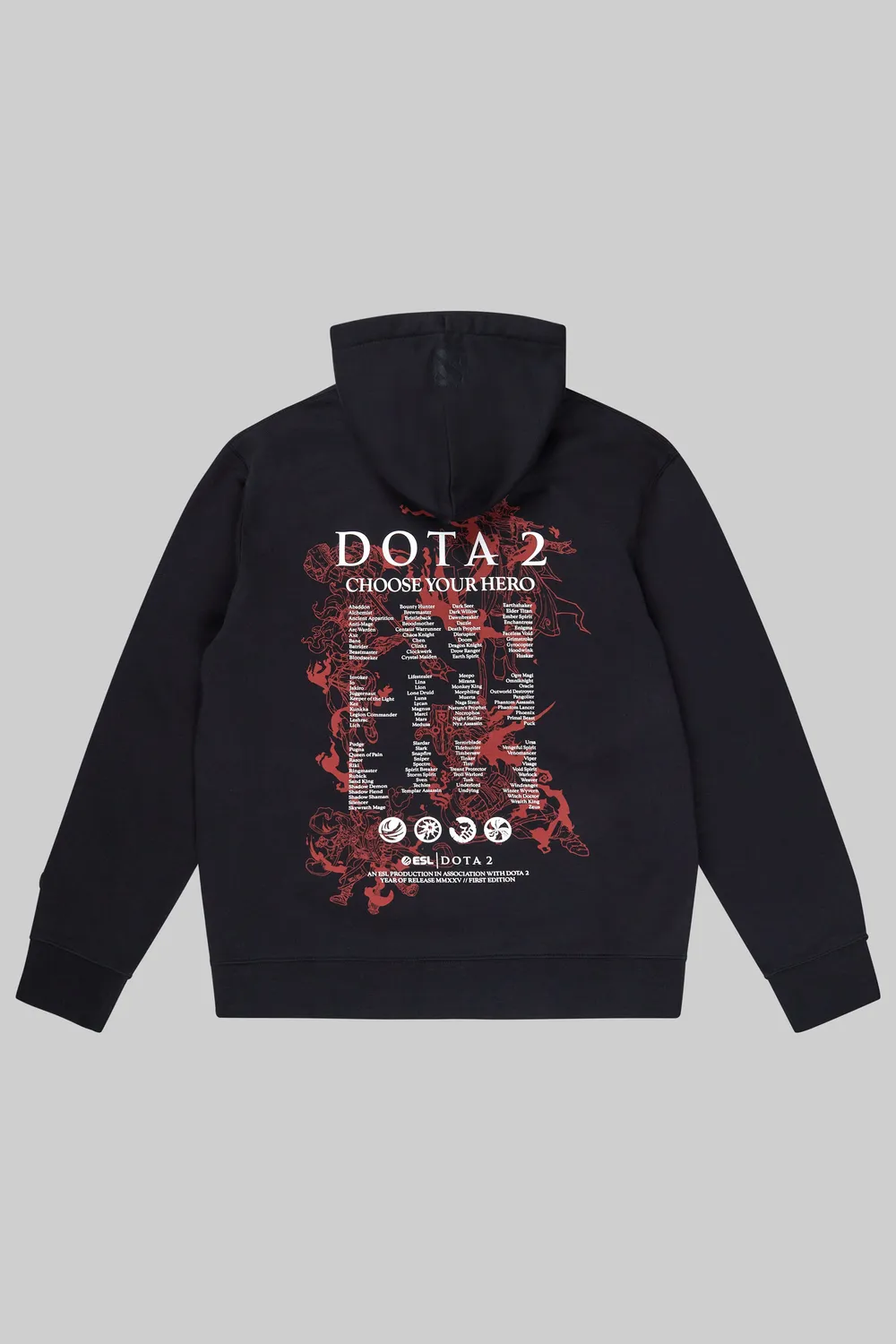 ESL Dota 2 Hero hanorac negru 320 GSM