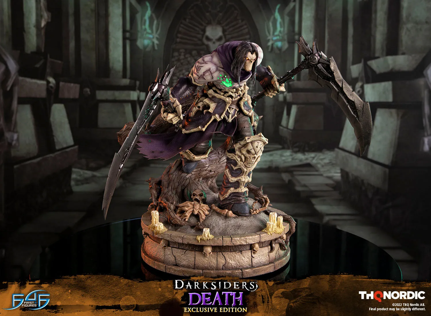 First 4 Figures Darksiders Death statueta Exclusive Edition LED