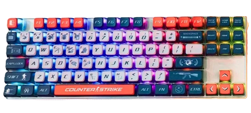 CS Agent set keycaps PBT 120 taste iluminare